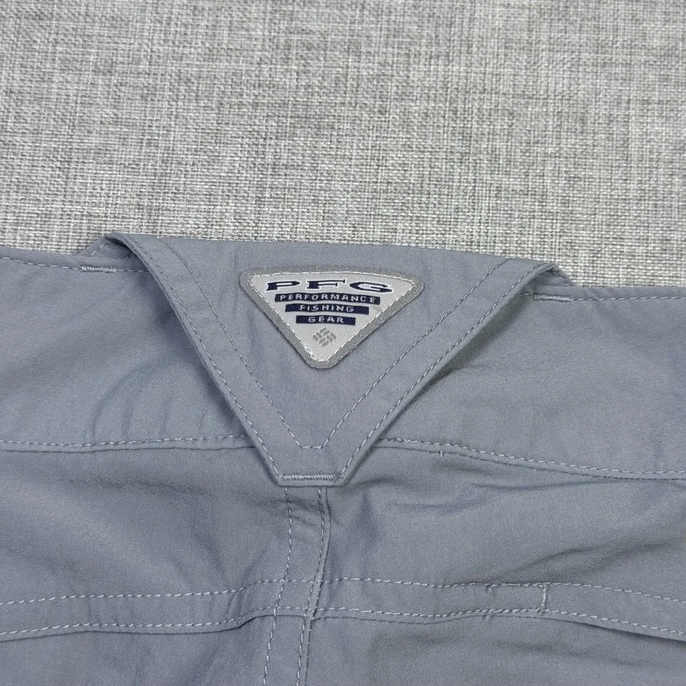 Columbia PFG Fishing Skimmer Shorts Womens 2 Gray Waist Flat Front 5